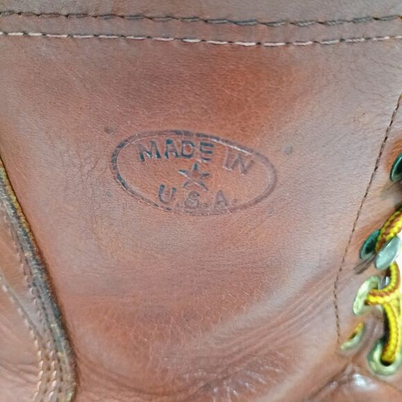 Men’s Work Boots USA Made Goodyear Welt Brown Leather Oil Resistant 8–8.5... main image 5